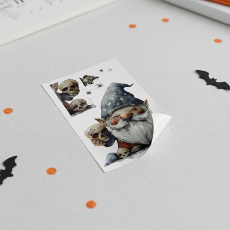 Halloween Temalı Duvar Stickerı - 3 Farklı Model - Cadılar Bayramı Dekoru - 57x24 cm