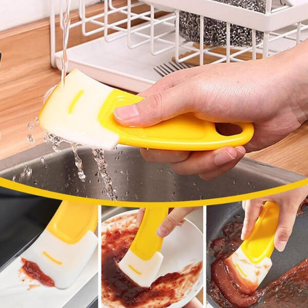 Silikon Uçlu Bulaşık Temizleme Kazıyıcı Spatula