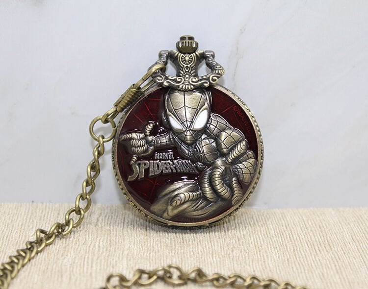 Spiderman Tasarımlı Köstekli Saat