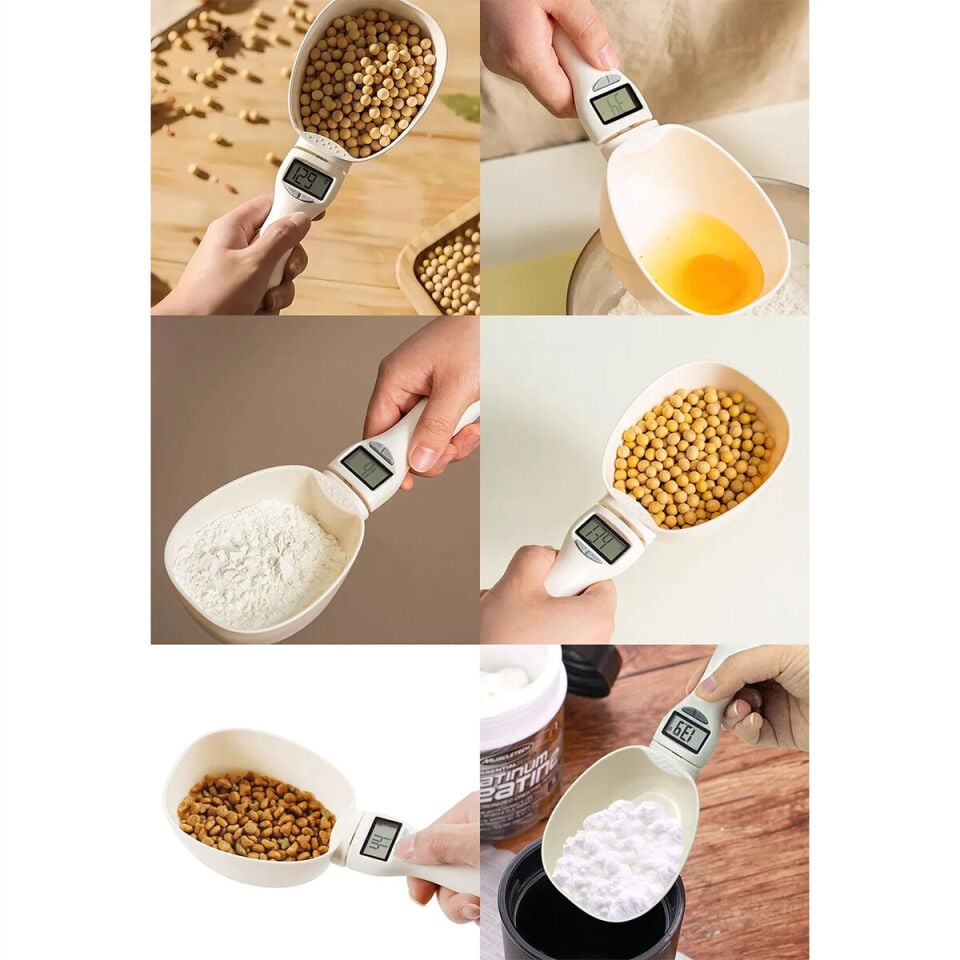 Dijital Ölçü Kaşığı - Terazili - 800 gr Ölçme Kapasitesi