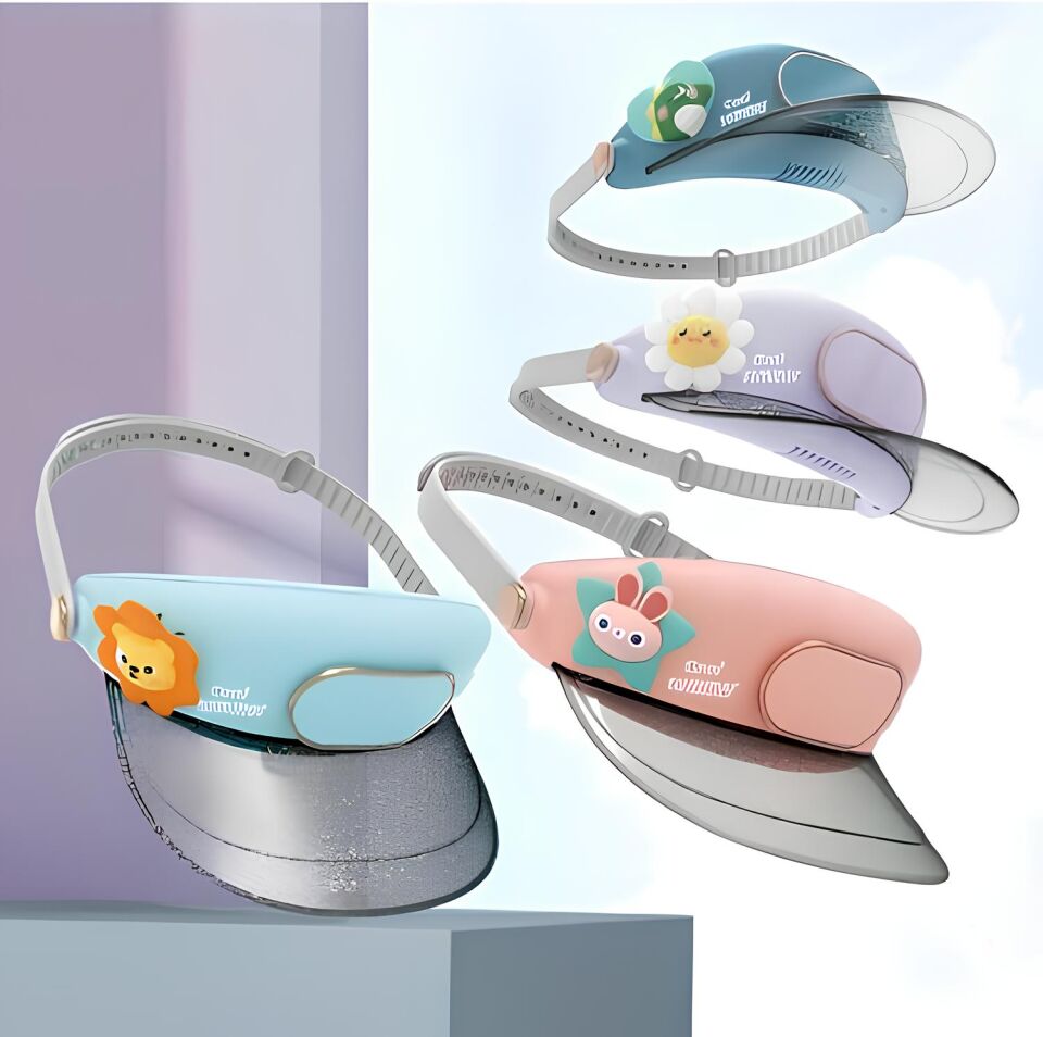 Şarjlı Şapkalı Fan Vantilatör 3 Kademeli