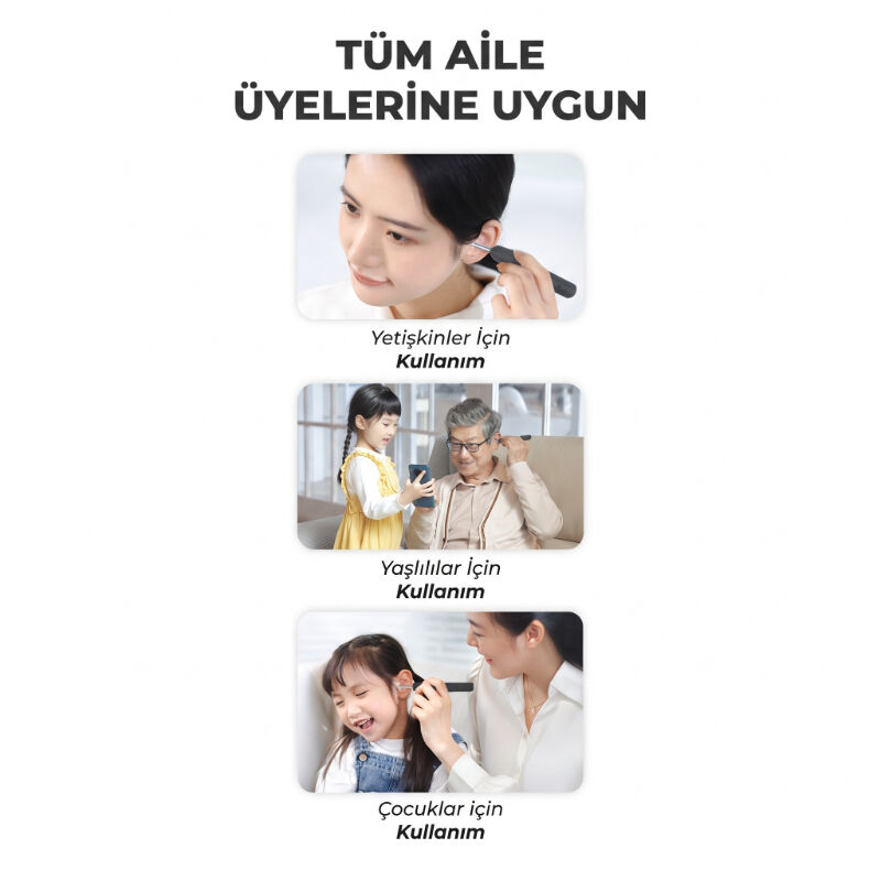 Akıllı Kulak Temizleme Cihazı - Kameralı - WiFi ve Mobil Uygulama Uyumlu