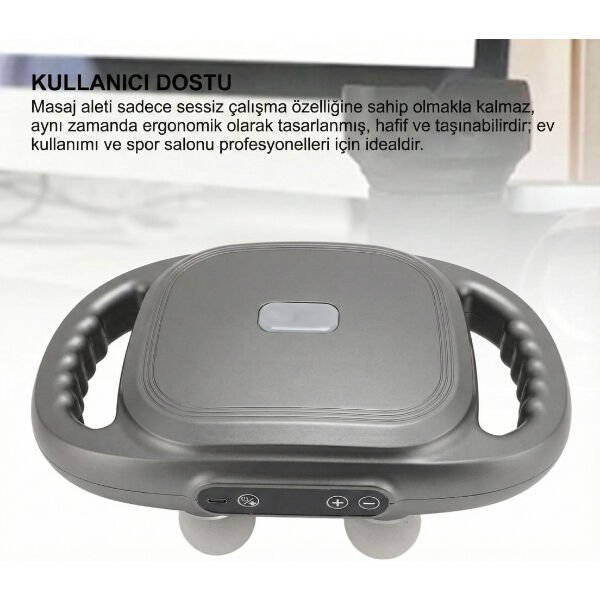 8 Başlıklı Şarjlı Isıtmalı Masaj Aleti