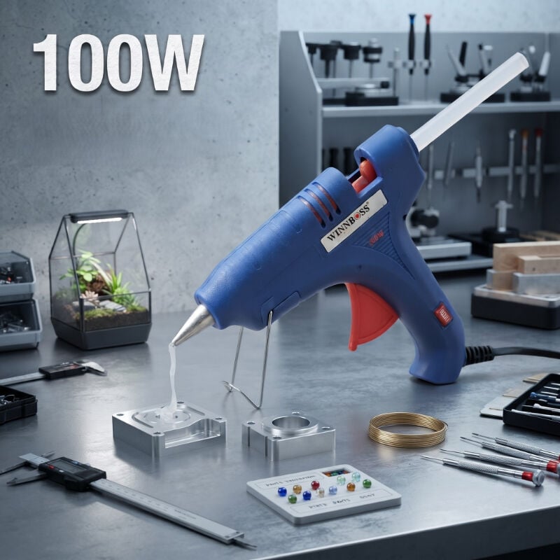 100W Sıcak Silikon Tabancası - Elektrikli - 11 mm Mum Silikon Uyumlu
