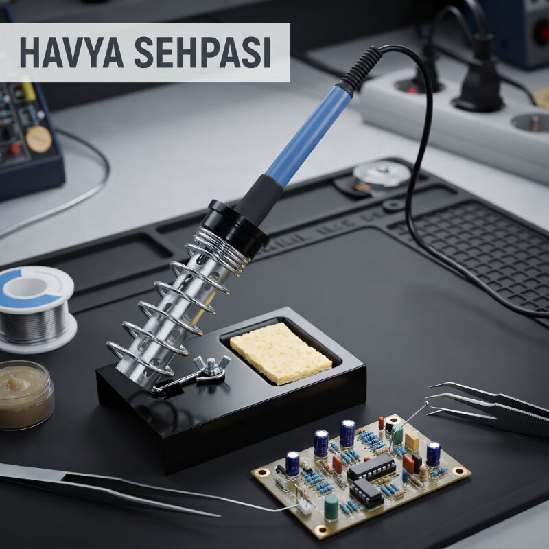 Havya Sehpası - Metal Standlı - Temizleme Süngerli