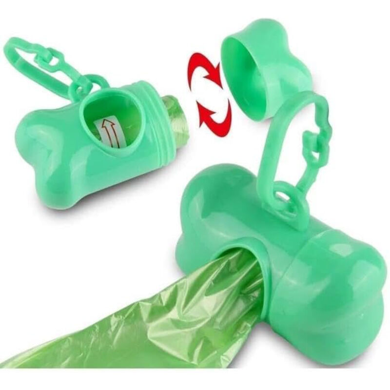 Evcil Hayvan Kaka Poşeti Taşıma Çantası- Plastik - Kancalı - Karışık Renk - 1 Adet