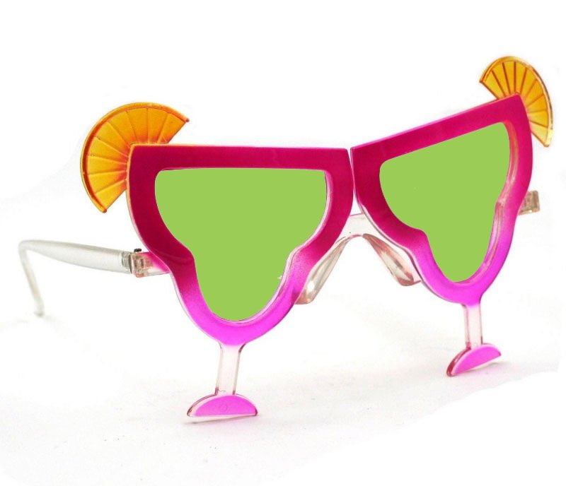 Pembe Margarita Bardak Şeklinde Parti Gözlüğü