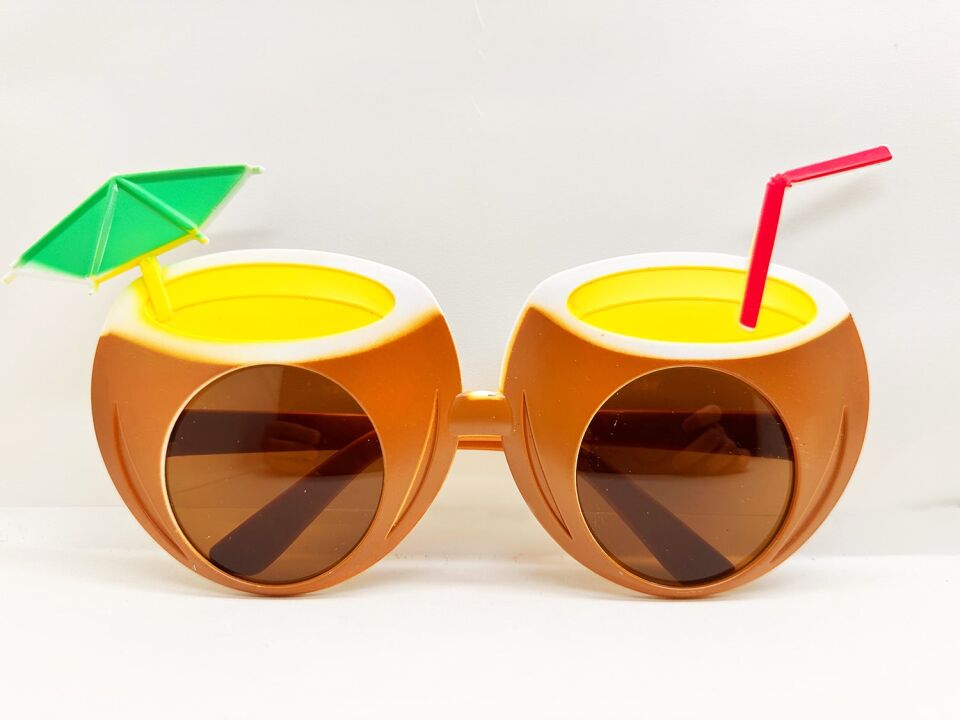 Hindistan Cevizi Tasarımlı Yaza Merhaba Parti Gözlüğü