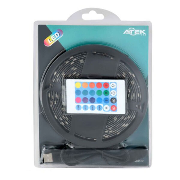 RGB Şerit 30 LED Kumandalı USB Bağlantılı