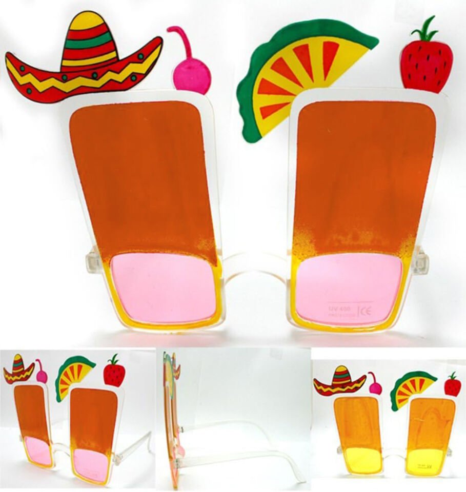 Sombrero Hawaii Fiesta Meyve Figürlü Gözlük