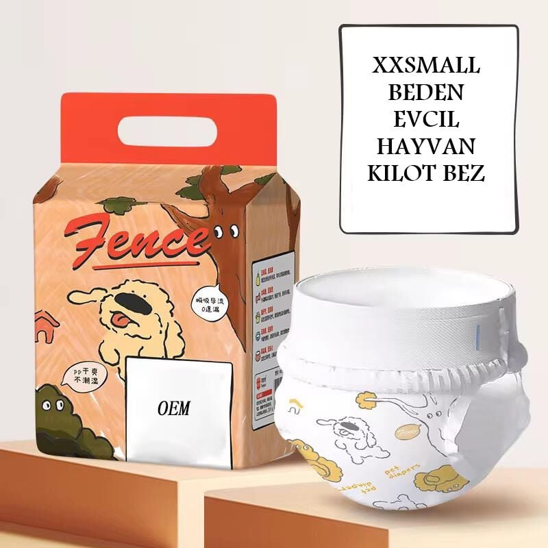 XXSmall Beden Evcil Hayvan Kilot Bez - Ultra Emici - Hızlı Kuruyan