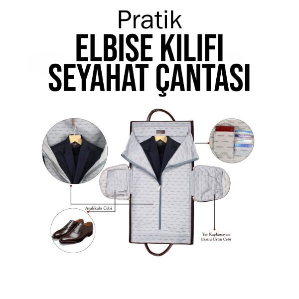 Pratik Elbise Kılıfı Seyahat Çantası