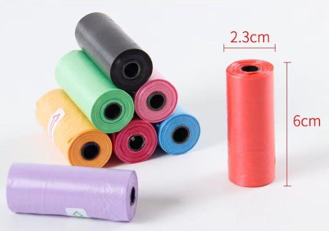 12'li Köpek Dışkı Poşeti Düz Renkli Set