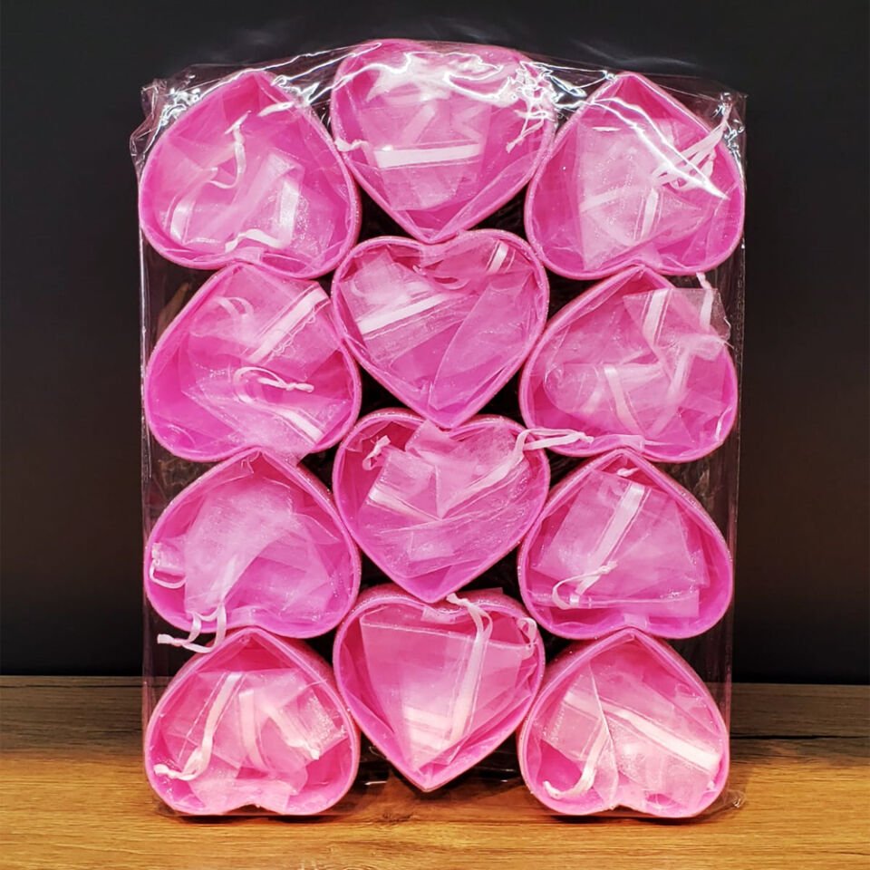 Pembe Kalpli Tül Kese