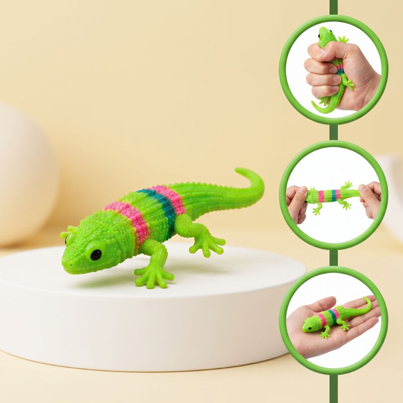 Kertenkele Tasarımlı Squishy - 12'li Paket - Yumuşak Oyuncak