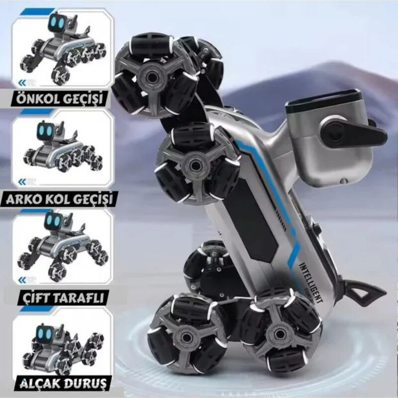 Akıllı Robot Köpek Oyuncak - Çok Yönlü Hareket Özelliği - Uzaktan Kumanda Kontrolü - El Hareketi Kontrolü