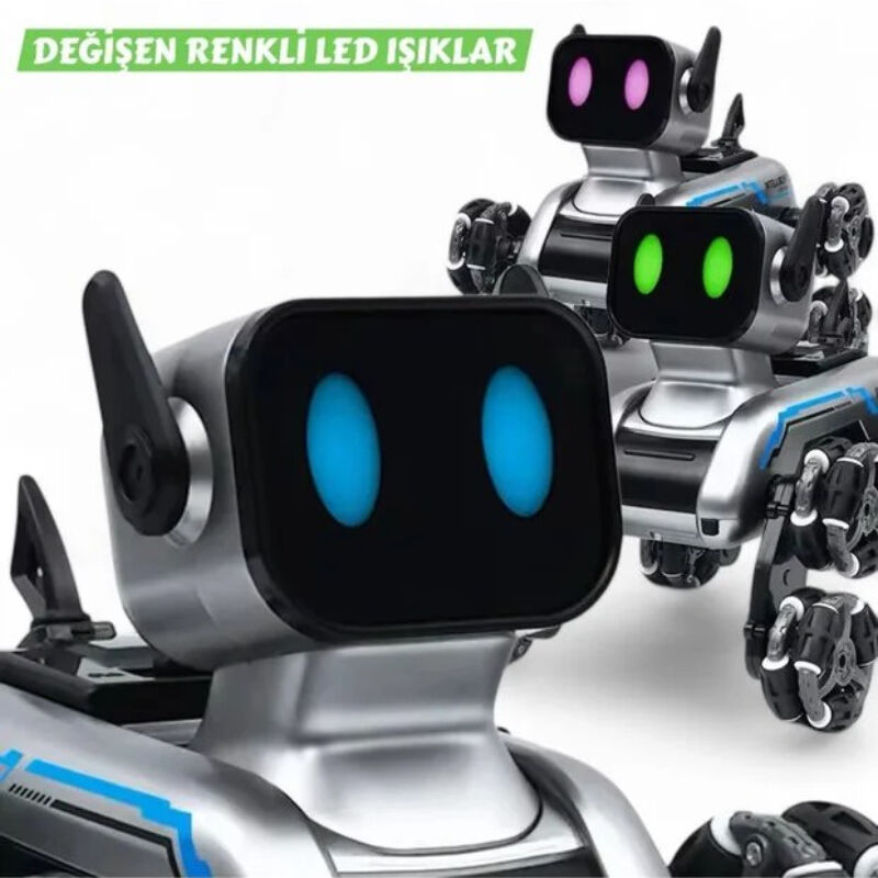 Akıllı Robot Köpek Oyuncak - Çok Yönlü Hareket Özelliği - Uzaktan Kumanda Kontrolü - El Hareketi Kontrolü