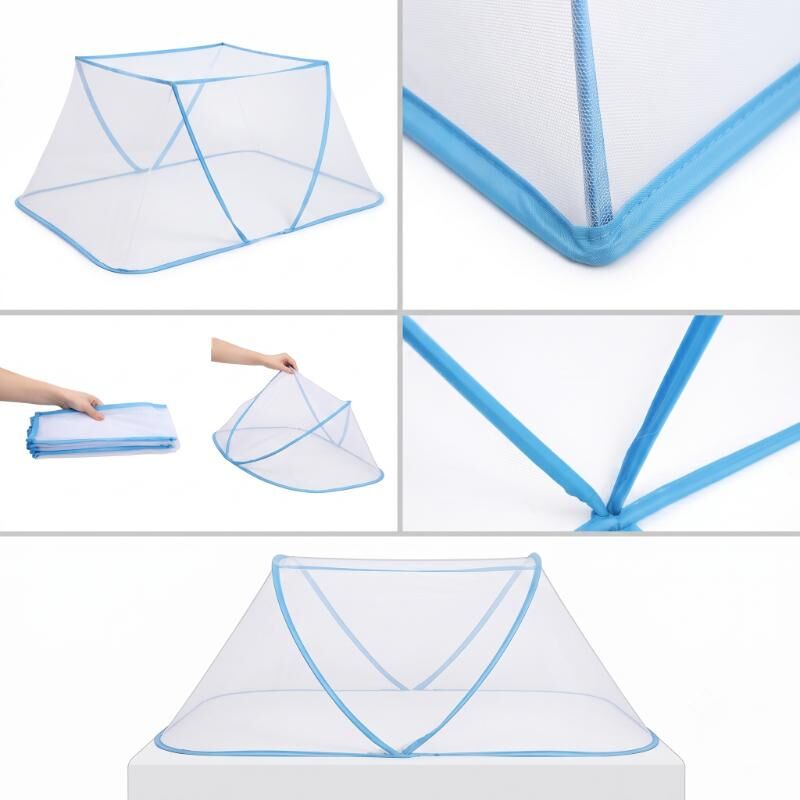 Portatif Bebek ve Çocuk Sinek Koruyucu Cibinlik Tül (50x125 cm) - Katlanabilir Beşik ve Yatak Tülü