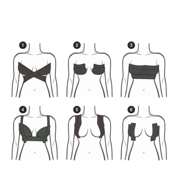 Siyah Renk Göğüs Dikleştirici Bant