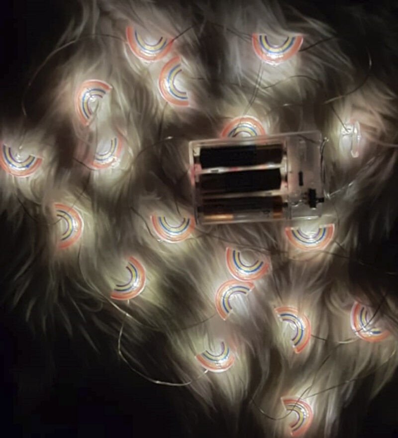 Led Işıklı Gökkuşağı Dekoratif İp