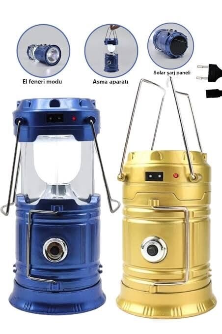 Güneş Enerjili Çok Fonksiyonlu Kamp Feneri