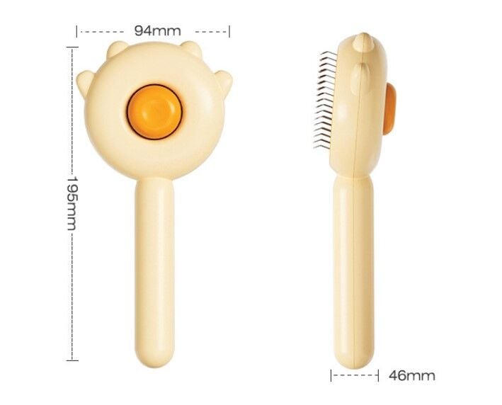 Pati Tasarımlı Otomatik Temizlenen Evcil Hayvan Tarağı