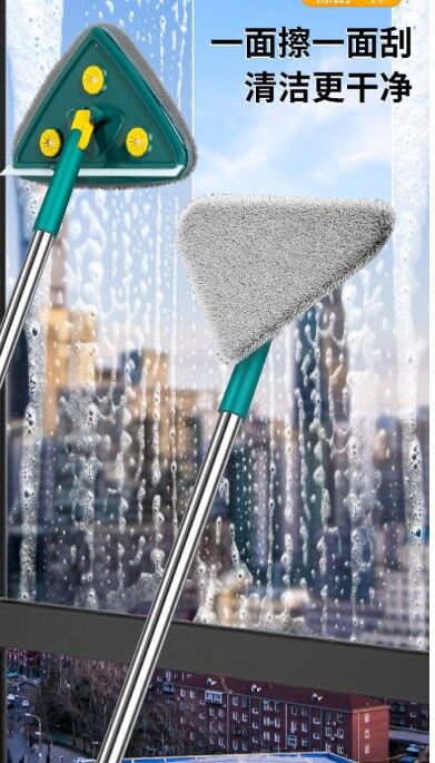 2 Bezli Üçgen Çek Çekli Mop Islak Mendil Uyumlu