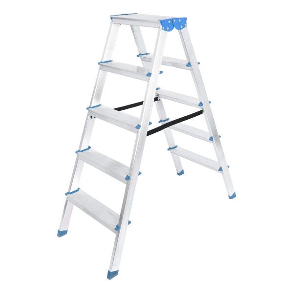 5+5 Çift Basamaklı Alüminyum Metal Merdiven