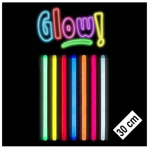 Karanlıkta Parlayan Fosforlu Glow Stick Kalın 30 cm 1 Adet