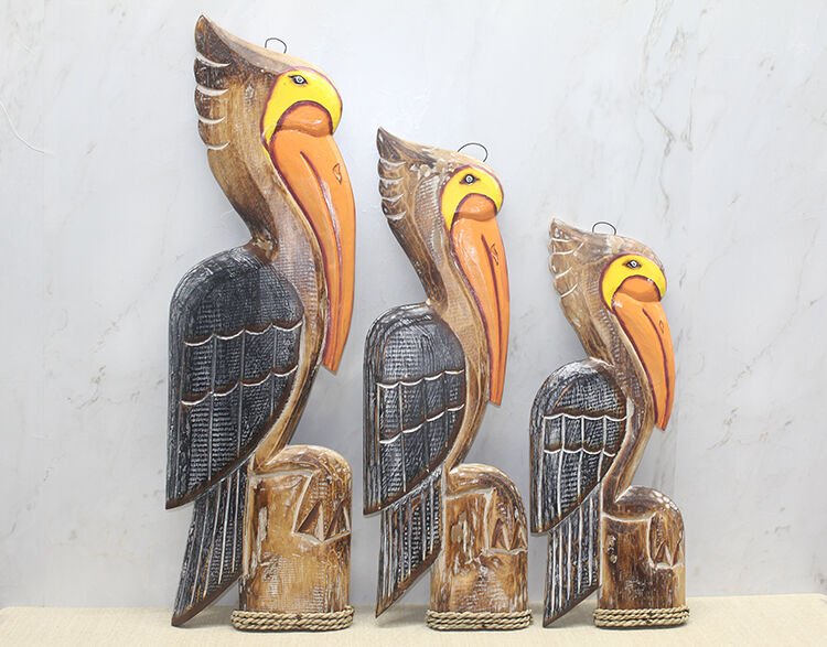 Ahşap 3'lü Pelikan Seti