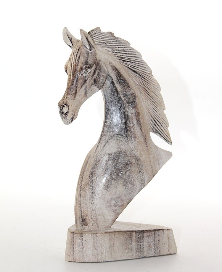 Ahşap At Büstü 25 cm