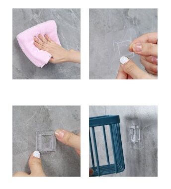 Yapışkanlı Çok Fonksiyonlu Banyo Organizeri BEYAZ