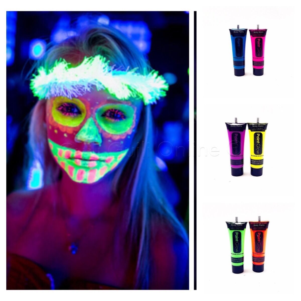 Neon Glow Fosforlu Krem Boya - 12 Adet