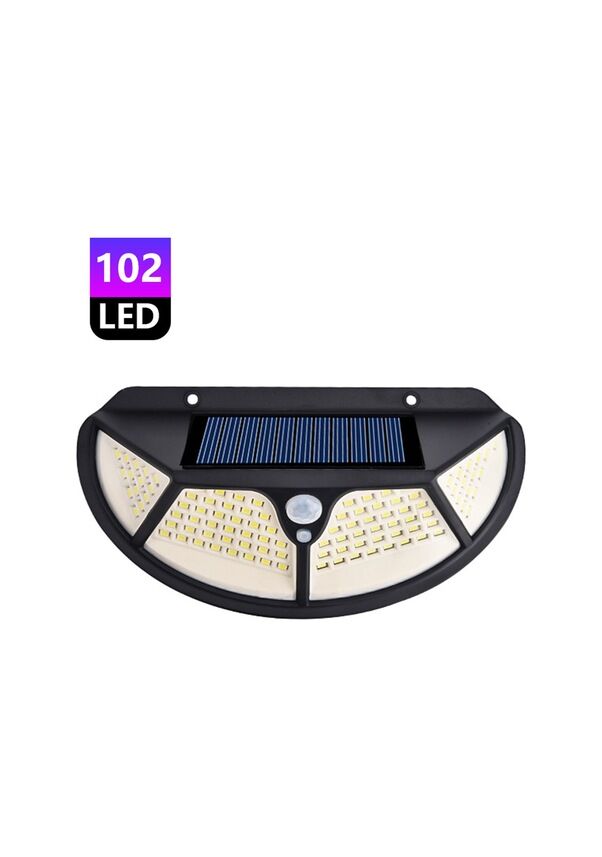 Fonksiyonel Sensörlü 102 Ledli Solar Bahçe Lambası
