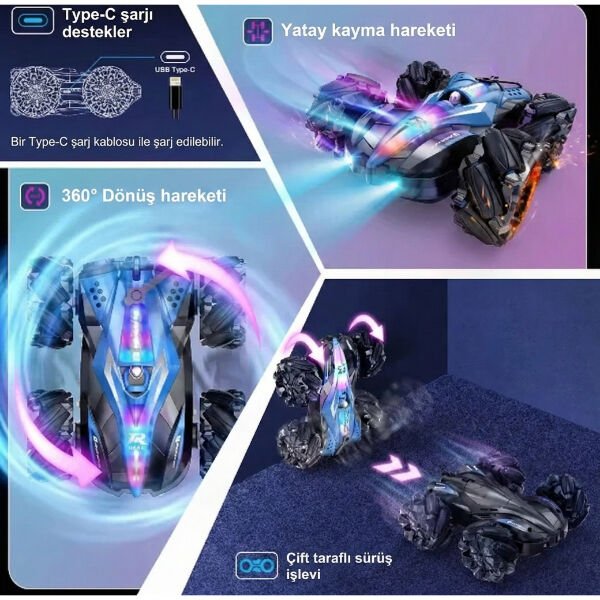 Uzaktan Kumandalı Akrobat Araba