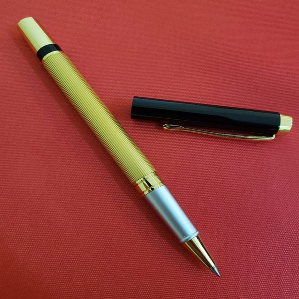 Kutulu Metal Roller Gold Siyah Kalem