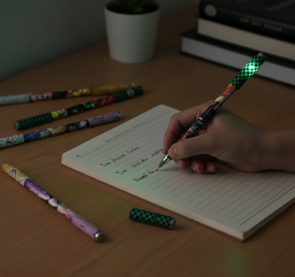 Anime Figür Tükenmez Kalem Ledli