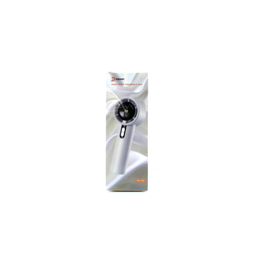 Mini El Fanı - Ayarlanabilir Hız - Dijital Gösterge - 5W - Karışık Renk