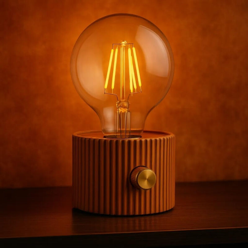 Şarjlı Dekoratif Masa Lambası - Kademesiz Dimmer - Type-C Bağlantılı