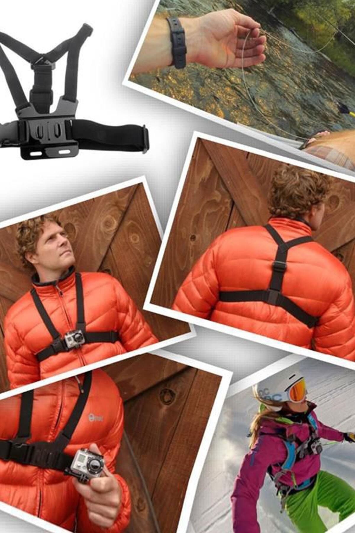 Aksiyon Kamerası Göğüse Sabitleme Kemeri