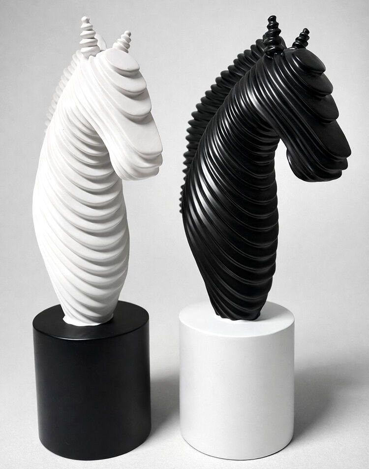 25x14 cm Özel Tasarım Polyester At Büstü