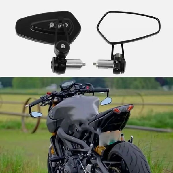 Motosiklet Gidon Aynası Siyah Tak Kullan