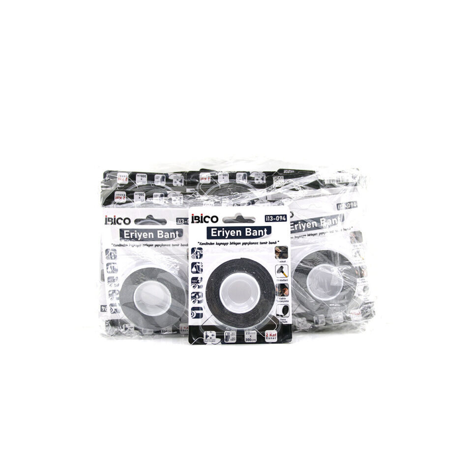 20 mm x 3 mt Eriyen Bant - Esnek - Çift Taraflı - Kendinden Kaynayan