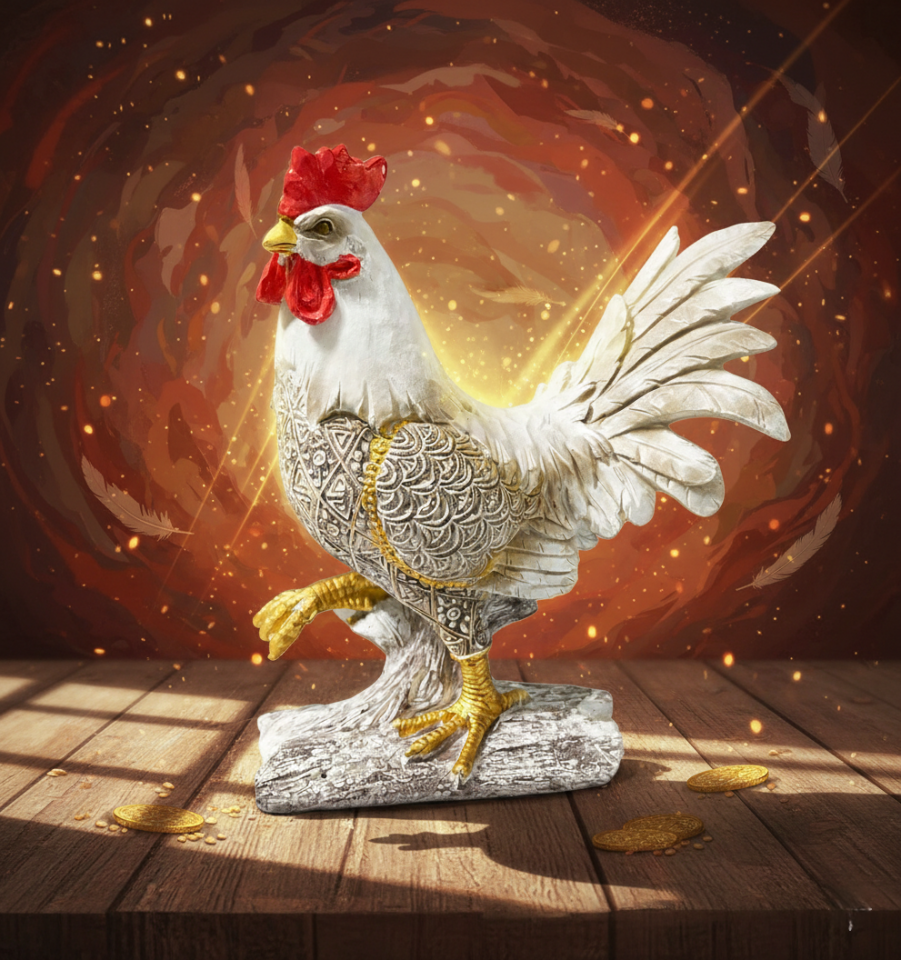 Özel Tasarım Polyester Horoz Figürü