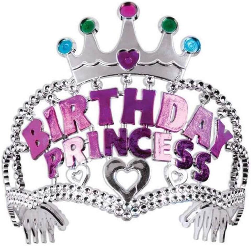 Birthday Princess Yazılı Çocuk Parti Tacı