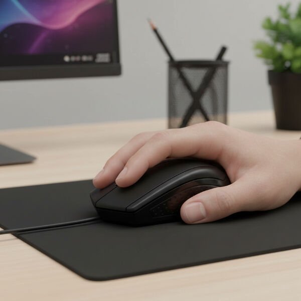 Siyah USB Kablolu 3D Optik Mouse