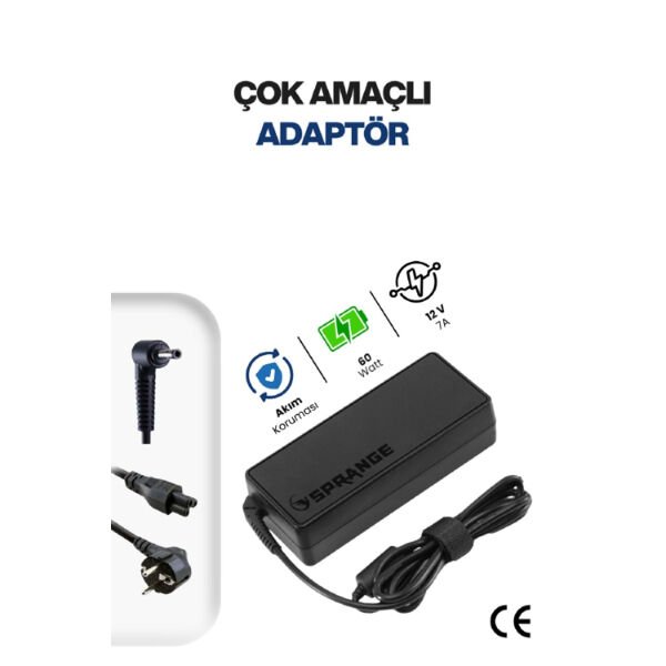 12V 5A 5.5 * 2.5mm 60W Led ve Modem Adaptörü