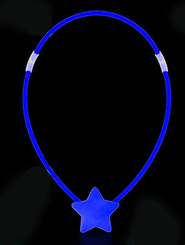 Karanlıkta Yanan Glow Stick Yıldız Kolye - 6 Adet