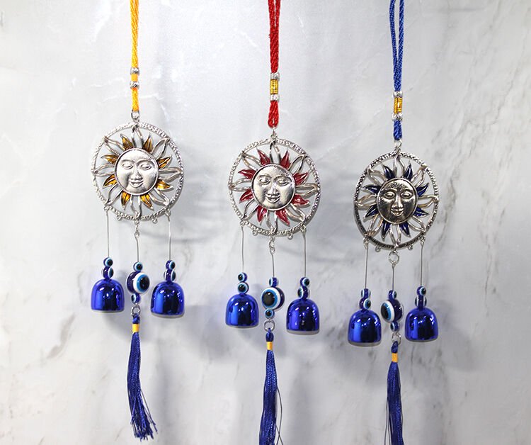 Metal Nazar Boncuğu Çan Model 13