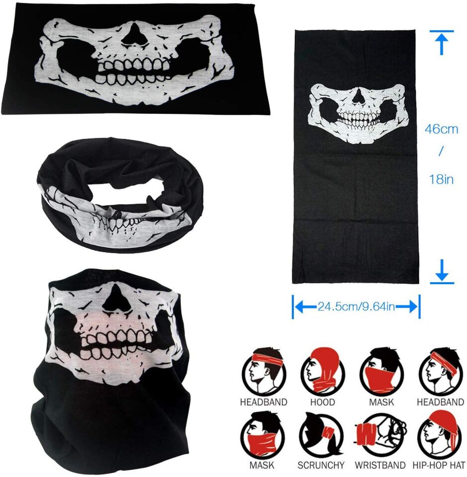 Motorcu Boyunluk Baf Buff Bandana - 25x48 cm Model 7
